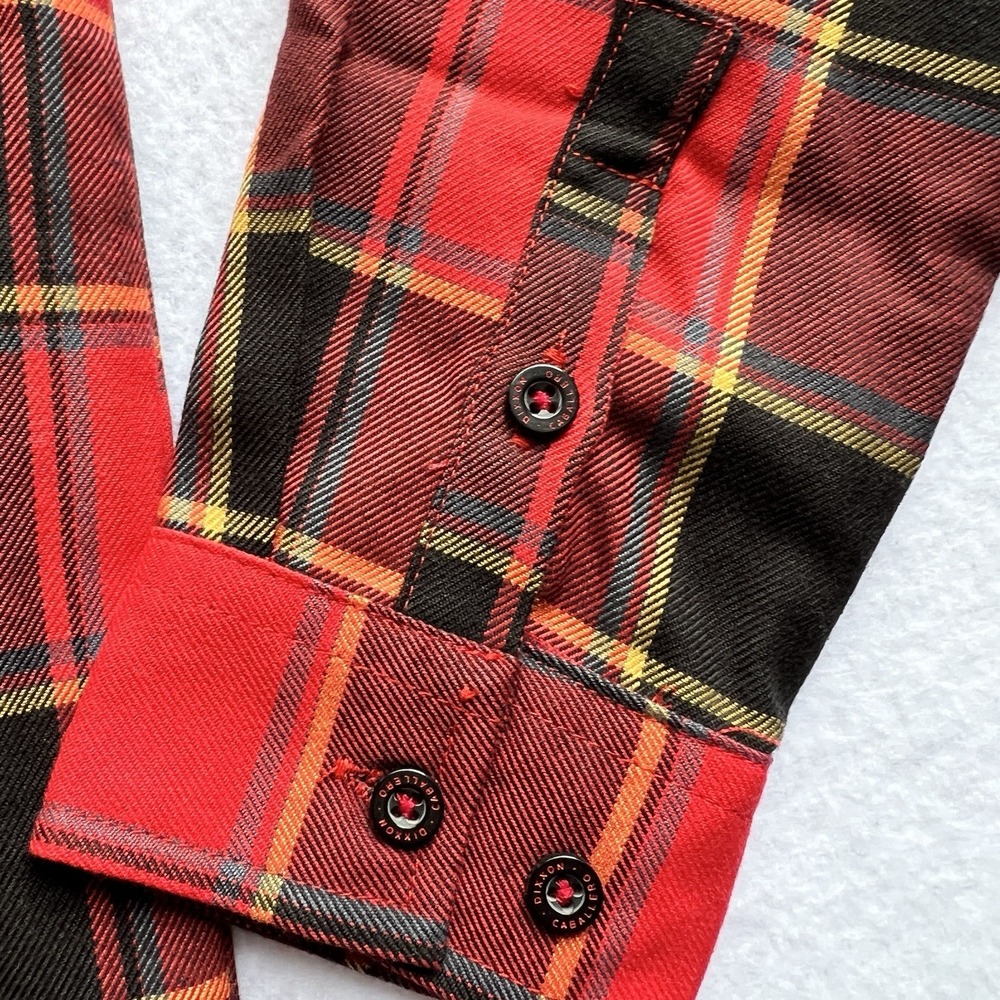 Dixxon DFC Youth‎ Division Caballero Flannel Shirt Red Plaid Boys Sz Med - Picture 6 of 12